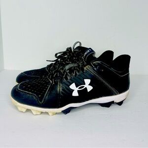 Under Armour Leadoff Low Baseball Cleats Shoes Mens 9 Black / White